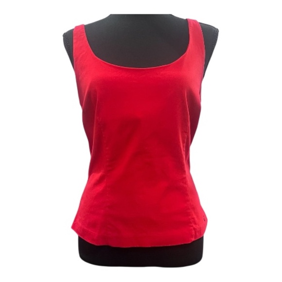 Guess Women's top, Red, Bodycon stye, square neck, sleeveless, size xlarge - Picture 1 of 11